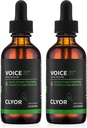 CLYOR Voice37 - Singers Voice Remedy - 2 Pack All Naturlig Herbal Vocal Booster Formula for å smøre soote og leeve Hoarseness Tørr itchy Throat - Forbedre synge og snakke - 2 oz - VOICE37