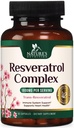 Resveratrol Supplement 1800mg - Extra styrke antioksidanter for sunn aldring og immun støtte - hjertehelse og cellular energi støtte - ikke-GMO, Biotilgjengelig Trans-Resveratrol - 60 Vegan Kapsler