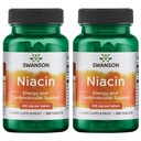 Swanson Niacin (Vitamin B3) - vitamin Supplement som støtter hjerte helse og karbohydratmetabolisme - fremmer naturlig energiproduksjon - (250 tabletter, 100 mg NE hver) (2 pakke)