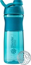 BlenderBottle SportMixer Shaker flaske perfekt for proteinshakes og pre trening, 28-Ounce, Teal