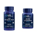Livsforlengelse Super R-Lipoic Acid 240 mg og Acetyl-L-Carnitin 100 kapsler - cellulær energi og hjerne helse
