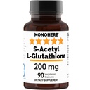 MONOHERB S-Acetyl L-glutatione 200 mg - 90 vegetariske kapsler