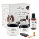 Øye Envy Dog Tear Stain Remover Starter Kit med ProPowder Brush | Stain løsning, Applikator Pads, Stain pulver og liten Applicator børste | varer 30-45 dager