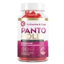 Katherine & Clark Panto Gull vitamin B5 Pantotensyre Gummier for Acne - Hårhud og negler Gummier - Biotin, sink, Folsyre Chewable Ikke-GMO Glutenfri for kroppen - Oljeaktig hud Gummies - 60 Antall