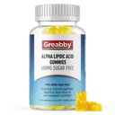 Alpha Lipoic Acid 600mg Gummies, Sukkerfri Chewable R Lipoic Acid Supplement for antioksidant & nervesystem støtte, Brian & Hud helse, Pineapple Flavor, 60 greve