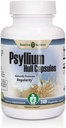 BIOACTIVE NUTRIENTS PSyllium Plus - 60 Caps - sukker gratis - Psyllium Husk pulverfiberkapsler - Psyllium Husk Caps - Naturlig fiber Supplement