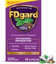FDgard Gut Health Supplement, Indigestion, søvnighet og oppblåsing, Oppsett mage, 12 kapsler