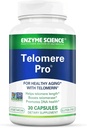 Enzyme Science Telomere Pro | Støtter Cellular Helse, Energiproduksjon og sunn aldring | Formulert med vitamin D3, Rhodiola og Astragalus | Naturlig Telomerase Supplement, 30 Serveringer
