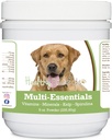 Sunn Avels Labrador Retriever, Golden, Multi-Essentials pulver for hunder - et ideelt tillegg av vitaminer, mineraler og antioksidanter for hunden din - 8 oz