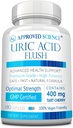 Godkjent Science® Uric Acid Flush Supplement med folsyre og tart Cherry - 180 kapsler - 3 måneders forsyning