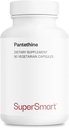 Supersmart - Pantesin Pantethine 600 mg per dag (Pantothenic Acid) - Aktiv vitamin B5 Supplement ikke-GMO & Glutenfri - 90 Vegetariske kapsler