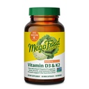 MegaFood Vitamin D3 5000 IE (125 mikrog) - Vegetariske kosttilskudd med vitamin D3 K2 - Støtter bein, tenner, muskler og immunhelse - sertifiserte ikke-GMO - 60 Mini Capsules, 60 Serveringer