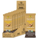 EatToHeal Peanut Smør Ekte Mat Bar - Organisk Vegan Sunn High Protein Bars - Lav sukkermåltid erstatning, ikke GMO, aldri bakt, Plant Basert, Glutenfri - Utformet å nyte, ikke sitte på hyller