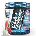 BPI Sports CLA + Carnitin – CLA L Carnitin & Linoleic Acid – L Carnitin Supplement for vekttap, metabolisme og lean Muscle – Koffein gratis – vannmelon fryse – 50 serveringer – 12,34 oz