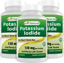 Beste Naturals Kalium jodid 130 mg per servering - Diett Supplement, 90 tabletter (3)