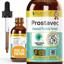 Prostavec Advanced Prostate Support Supplement - Flytende formel for raskere absorpsjon med Pygeum, Sag Palmetto, Stinging Nettle + Turmeric & Damiana - Vegan, ikke-GMO - 2 fl oz