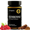 Berberin med ceylon kanel 1200 mg (60 kapsler) – 97% renhet- ikke-GMO, glutenfri, Lab-testet vegansk Berberin Supplement