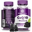 Prime Code CoQ10 Gummies 200 mg med vitamin C – Coenzym Q10 Antioksidant Supplement for cellulær energi støtte – lett å ta Vegan Gummier for voksne – 60 teller