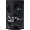 Idrettsforskning Kreatinmonohydrat - Gain Lean Muscle, forbedre ytelse og styrke og støtte utvinning* - 5 g mikronisert kreatin - 17.64 oz
