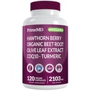 26-i-1 Nitric Oxid Supplement - hjerte og sirkulasjonsstøtte med CoQ10, Turmeric, Organic Beet Root, Hawthorn Berry & Whitelic - 2103mg per servering (120ct)