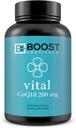 CoQ10 200mg | høy absorpsjon Coq10 med bioperin | ren coQ10 Vegansk ikke GMO | Ingen stearater Ingen gluten | 60 200 mg Kapsler