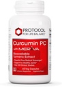 PROTOKOL FOR LIFE BALANCE Curcumin PC - med Fosfatidylkolin for absorpsjon - Fellesmobilitet, Fleksibilitet og immunstøtte - Turmeric Supplement - Ikke-GMO & Halal - 60 Veg Kapsler