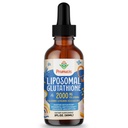 2000MG Liposomal Glutathione Liquid, 98% Absorpsjon, aktiv form L-Glutathione Supplement, Vegansk Vennlig, Kraftig Antioksidant Kompleks for immunsystem, Aging Defense, Detox, 2 FL.OZ