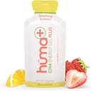 Huma Plus (Double Electrolytes) - Chia Energy Gel, Strawberry Lemonade, 24 Gels, 25 mg Kaffe - Stuevennlig, Real Food Energy Gels