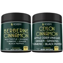 Bundle 7in1 Berberine HCl 97% Kosttilskudd & 6in1 Premium Ceylon Cinnamon Supplement