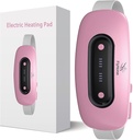 Elektrisk oppvarmingspad, bærbar trådløs menstruasjonsvarmepad med 4 varmenivå og 4 massemoduser, rask stor oppvarming Belly Wrap Belt for camps, rygg smertelindringsgaver for kvinner jenter henne (Pink)