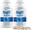 Ring av (120 Caps) – Tinnitus relief for ringing øre, klar tinnitus stille ørering relief og gjenoppretting indre fred, Ginkgo Biloba, Zink Picolinate og mer – Effektiv hørehelsestøtte