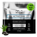 Orlo DHA – Vegansk DHA Supplement (EPA & DHA) – Omega 3 Fiskeolje og krill Alternativ - Plantbasert Omega-3 Algae Olje – Hjerne og hjerte støtte (60 Mini Burpless Softgels)