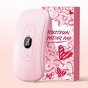 Bærbar oppvarming Pad Periode Kramper: 2 Timer 6 Varmenivå 6 Vibrasjonsmoduser Trådløs elektrisk oppvarming Pad for rygg smerte lindring menstruell varmepad (Light Pink)