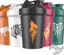 JEELA SPORTS 5 Pacific Protein Shaker flasker for proteinblandinger -20 OZ-oppvaskmaskin Safe Shaker Cups for Protein Shakers - Shaker Cup for Blender Protein Shaker Flaske for rister Protein Shaker Blender