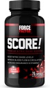 Force Factor Score! Nitric Oxid Supplement for menn med horny goat Weed, L-Citrulline, Ashwagandha, svart Maca & Tribulus, tennedrift og energi, øke utholdenhet, For mannlig vitalitet, 76 kapsler