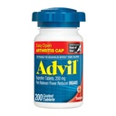 Advil Pain Relief and Fever Reduser, Smerte lindring medisin med Ibuprofen 200 mg for leddsmerter, muskelsmerter og mindre ledgikt smerte lindring - 200 belagte tabletter med lett åpen arthritis Cap