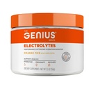 Genius Electrolytes Powder Drink Mix, Orange Fizz, 30 Servings - Naturlig Hydration Booster & Endurance Supplement med Kalium, Magnesium & Sink - Sukker Gratis & Ingen kunstige søtningsmidler eller Dyes