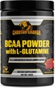 BCAA pulver med L-Glutamine | 2:1:1 Branched kjede Aminosyrer | Post uttrening gjenoppretting pulver - 45 Serveringer (Fruit Punch)