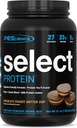 PEScience Velg Protein Powder, Whey og Casein blanding, Clean Protein Powder for kvinner og menn, lav kalori, lav karbohydrat, ketovennlig, glutenfri - Sjokolade Peanut Butter Cup - 27 Services