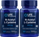 Livsforlengelse N-acetyl-L-cystein (NAC) 600 mg, 150 kapsler (pakke på 2)