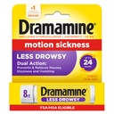 Dramamine Motion Sykdom Mindre Drowsy, Reise Vital, Multicolor, 8 Telling