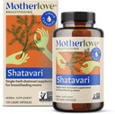 Motherlove Shatavari (120 flytende caps) Lacation Supplement for å støtte brystmelkforsyning under menstruasjon—Non-GMO, organiske urter, Vegan, Kosher