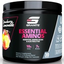 Granitt essensielle aminosyrer pulver for muskelgjenvinning og vekst med 10g EAA og 7g BCAA - soya-fri, glutenfri, 448g (30 serveringer), Jordbær sitronade