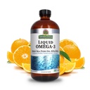 Naturens svar flytende Omega-3 | Deep Sea Fish Oil med EPA / DHA Dietary Supplement | Cardiovaskulær støtte | Ingen preservatives & Glutenfri 16oz (pakke med 1)
