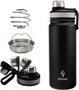 Ozizo 22 oz rustfritt stål protein Shaker flaske med filter og blanding ball