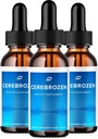 Cerebrozen Tinnitus øredråper - Cerebrozen 24, Cerebrozen flytende dråper, Cerebrozen vurderinger, Cerebrozen drops for øre relief (3 Pack - 180 ML)