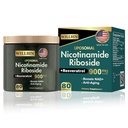 NAD+ Supplement - Liposomal Nicotinamid Riboside, Resveratrol, Quercetin høy renhet NAD Supplement for anti-aldring, energi, fokus - 80 kapsler (40 Servering)