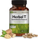 DailyNutra Herbal T Mens helseformula Supplement for utholdenhet, vitalitet, og sunn aldring - med KSM-66 Ashwagandha, Tongkat Ali, Tribulus, Eleuthero, & Horny Goat Weed (90 kapsler)