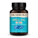 Dr. Mercola krill olje for barn - 320 mg krillolje - MSC-sertifisert - støtter hjerne- og kroppsutvikling - Fosfolipid form for absorpsjon - ikke-GMO, Glutenfri og soya-fri - 60 kapsler