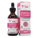 Biokilde Labs Essential B Complex - Daglig Vegansk vitamin B-kompleks sublingual flytende dråper w/Metyl B12 (2oz / 60 ml flaske) - 60-dagers forsyning